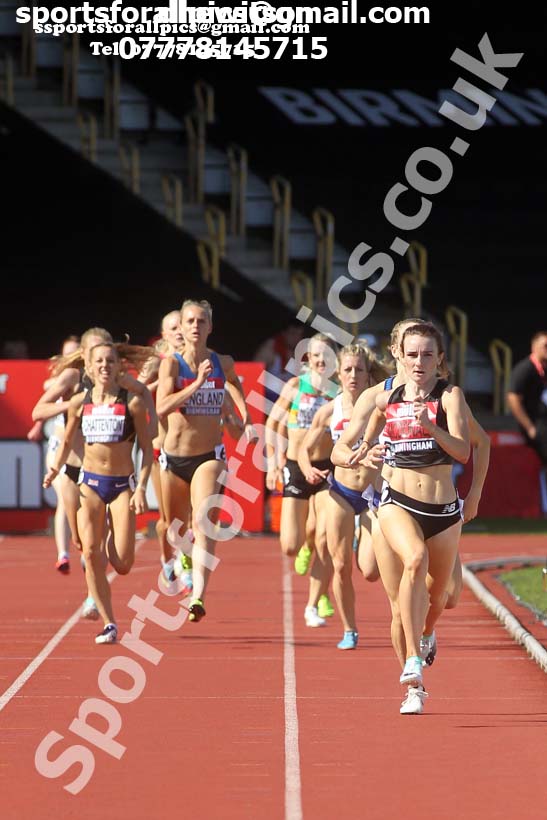 Womens 1500 metres, 2019 Muller British Championships, Alexander Stadium, Birmingham. Photo: David T. Hewitson/Sports for All Pics